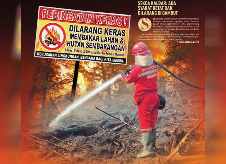 Photo of Pemprov Bantah Perda Beri Izin Bakar Lahan Sembarangan, Sekda Kalbar: Ada Syarat Ketat dan Dilarang di Gambut