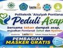Luncurkan Gerakan Peduli Asap, Lazismu Politeknik ‘Aisyiyah Pontianak Bagikan Ribuan Masker Gratis kepada Warga