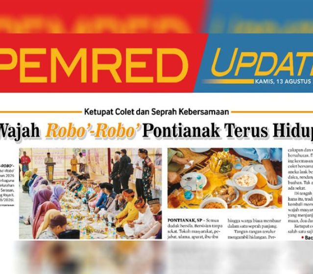 Wajah Robo’-Robo’ Pontianak Terus Hidup, Ketupat Colet dan Seprah Kebersamaan