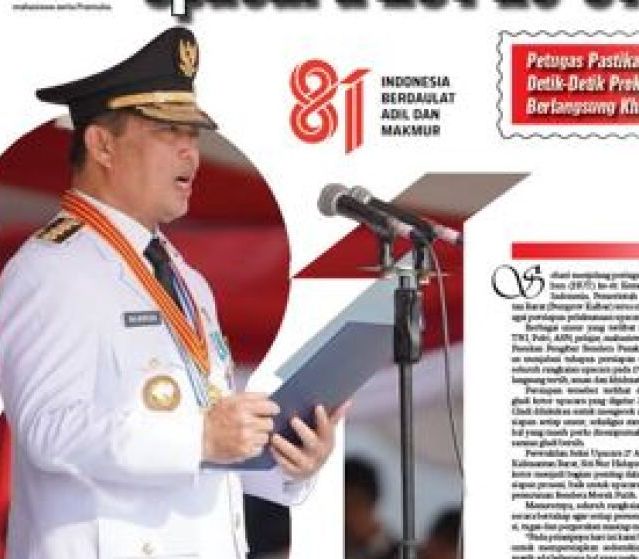Pemprov Kalbar Siapkan Dua Skema Upacara HUT ke-81 RI