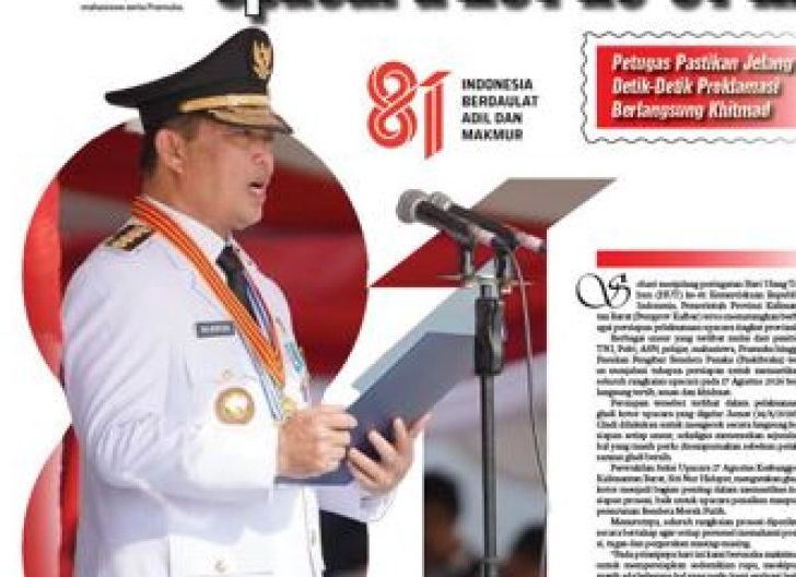 Photo of Pemprov Kalbar Siapkan Dua Skema Upacara HUT ke-81 RI