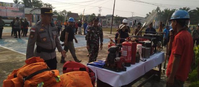 Apel Siaga Karhutla di Meliau, Polsek Perkuat Sinergi TNI, Pemerintah dan Korporasi