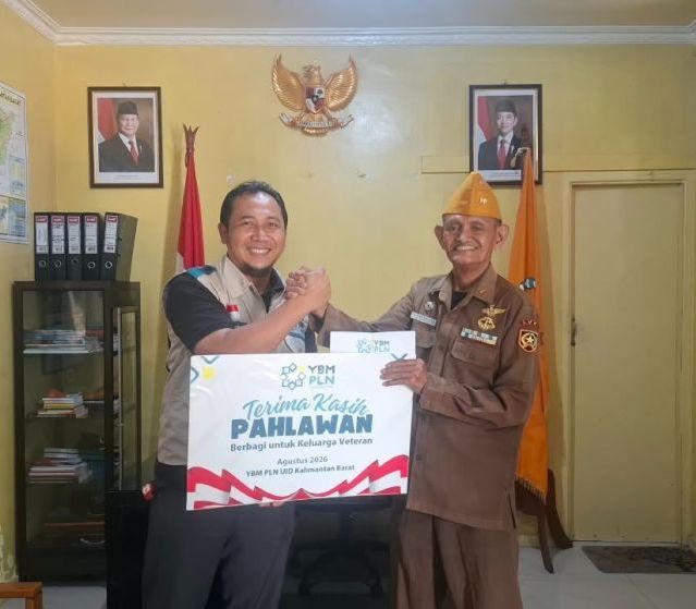 YBM PLN UID Kalbar Berikan Tali Kasih kepada Veteran dalam Semarak HUT ke-81 Kemerdekaan RI
