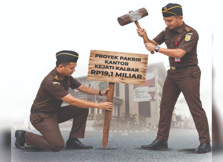 Photo of Gonjang Ganjing Tempat Parkir Kendaraan Jaksa, Proyek Gedung parkir Rp19,1 M di Kantor Kejati diprotes Warga Kalbar