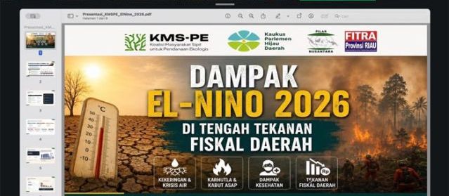 Dana Karhutla Cekak di Tengah Ancaman El Nino Godzilla, Ironi Efisiensi Anggaran