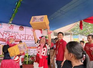 Semarak HUT ke-81 RI, Mahasiswa KKN Desa Kapur Fakultas Hukum Untan Gelar Berbagai Perlombaan