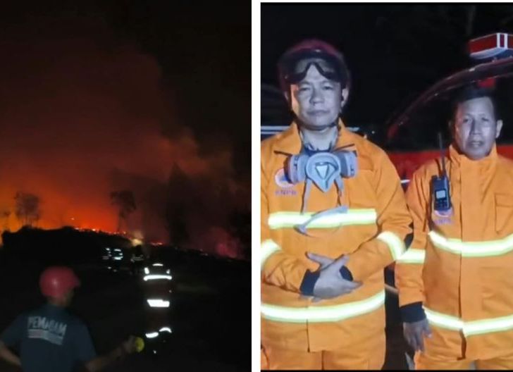 Photo of Tim Gabungan Bahu-Membahu Padamkan Karhutla di Doku Sanggau