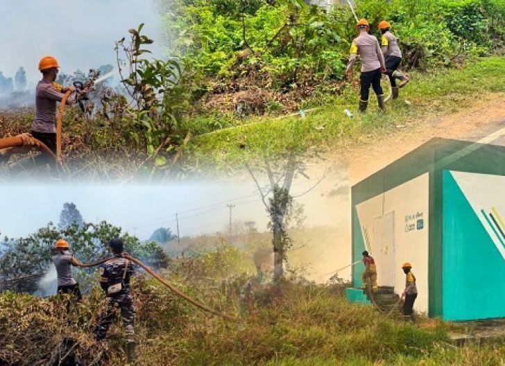 Photo of Cegah Api Meluas, Brimob Kalbar Gerak Cepat Padamkan Karhutla di Ketapang