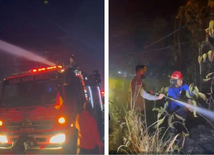 Photo of Kapolres Sanggau Berjibaku Padamkan Api Karhutla. Gerak Cepat Tim Gabungan, Karhutla 0,3 Hektare di Sungai Sengkuang Berhasil Dipadamkan.