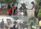 Photo of Peduli Kesehatan Warga, Brimob Kalbar Bagikan Masker di Tengah Kabut Asap Karhutla