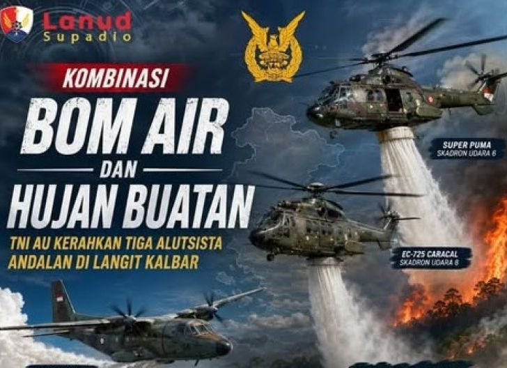 Photo of Kombinasi Water Bombing dan Operasi Modifikasi Cuaca, TNI AU Kerahkan Tiga Alutsista Andalan di Langit Kalbar