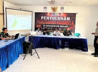Cegah Karhutla, Siswa SIP Lemdiklat Polri dan Bhabinkamtibmas Edukasi Warga Sungai Mayam