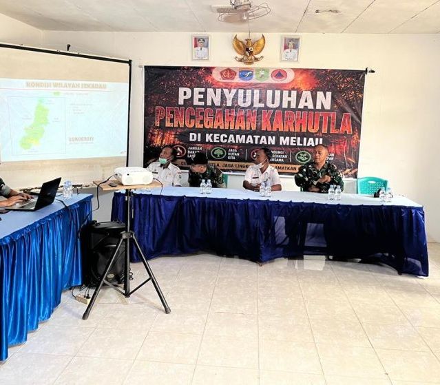 Cegah Karhutla, Siswa SIP Lemdiklat Polri dan Bhabinkamtibmas Edukasi Warga Sungai Mayam