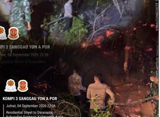 Respon Cepat Brimob Kalbar Padamkan Karhutla 3 Hektare di Sanggau