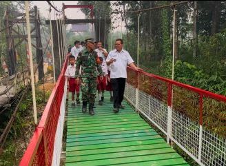 Jembatan Gantung Perintis Garuda Desa Bagak Buka Akses dan Harapan Baru bagi Warga serta Pelajar