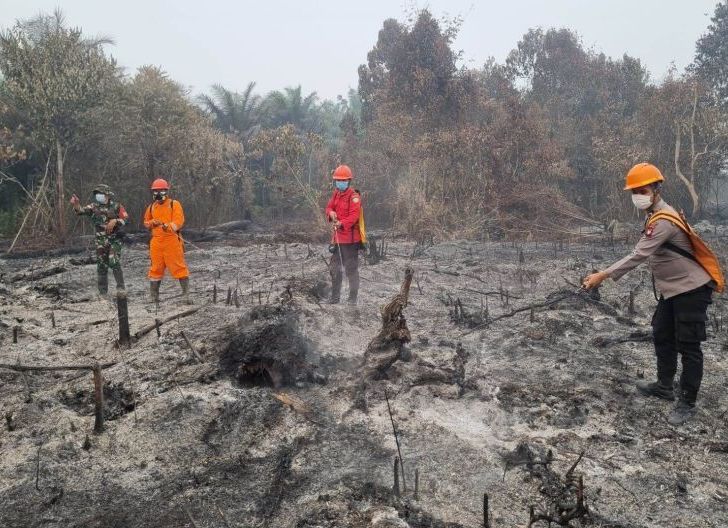 Photo of Bersama Warga dan Manggala Agni, Polsek Sekayam Pastikan Titik Panas Malenggang Aman