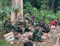 Tak Kenal Hari Libur, Bupati dan Dandim Turun Langsung Hadapi Karhutla Kuala Tolak