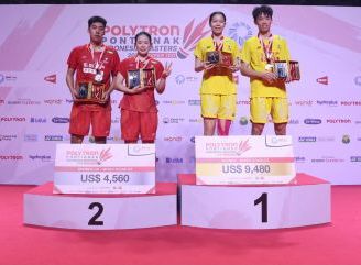 Drama Tiga Gim di Final, Ma Xi Xiang/Qin Hui Zhi Juara Indonesia Masters Pontianak
