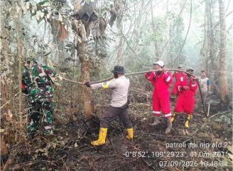 Api Lahap Kebun Karet Warga di Kubu Raya, PT NJP Klaim Arealnya Masih Aman