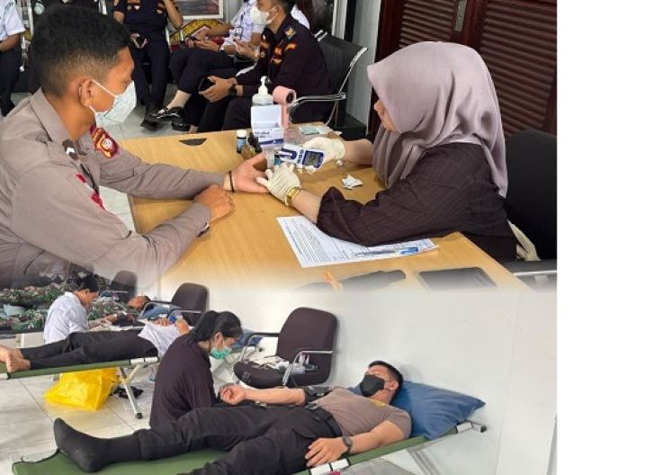 Photo of Setetes Darah, Sejuta Harapan: Brimob Kalbar Ikut Donor Darah di Sintang