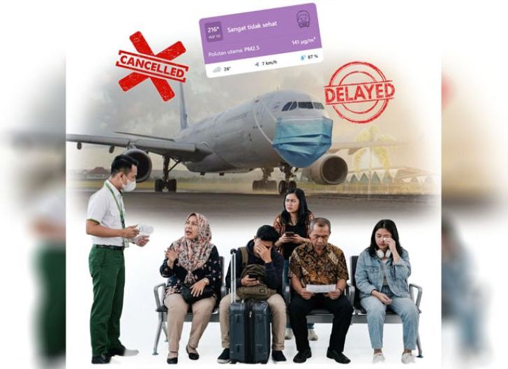Photo of 60 Penerbangan Dibatalkan Akibat Asap, Bandara Supadio Lumpuh