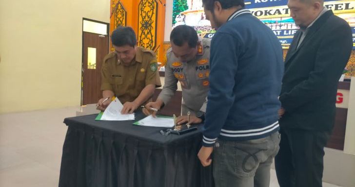Polres Singkawang Bersama Disdaginkop dan Advokat Lakukan PKS Dalam Hal Penanganan Narkotika