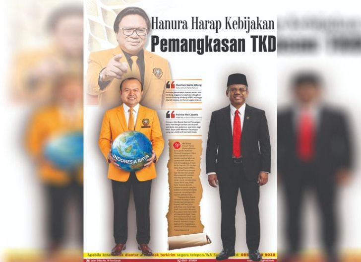 Photo of Hanura Harap Kebijakan Pemangkasan TKD Ditinjau Ulang, Taruh Harapan ke Menkeu Baru