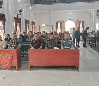 Perkuat Persatuan dan Kebangsaan, Koramil 1210-06/Ngabang Hadiri Doa Bersama Bagi Bangsa