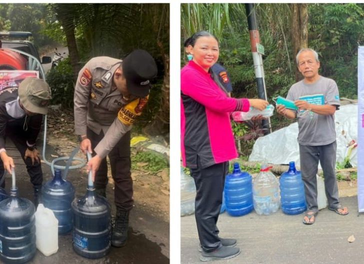 Photo of Wujud Kepedulian di Musim Kemarau, Polres Sanggau Bantu Air Bersih untuk Warga Beringin