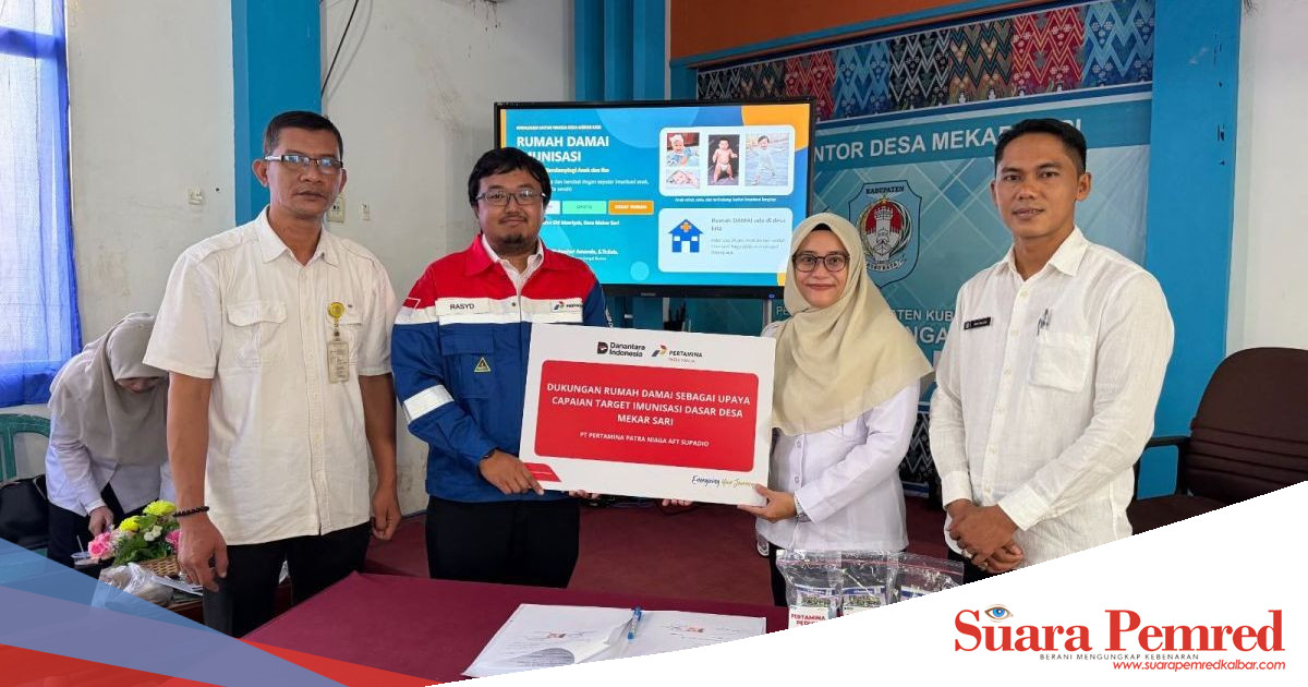 Pertamina Patra Niaga Regional Kalimantan Dukung Rumah Damai, Perkuat Akses Imunisasi Anak di Kubu Raya