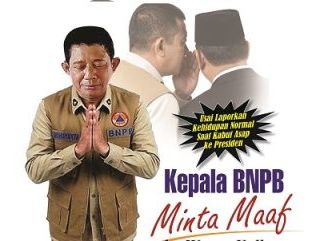 Kepala BNPB Minta Maaf ke Warga Kalbar Usai Laporkan Kehidupan Normal Saat Kabut Asap ke Presiden