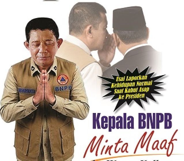 Kepala BNPB Minta Maaf ke Warga Kalbar Usai Laporkan Kehidupan Normal Saat Kabut Asap ke Presiden