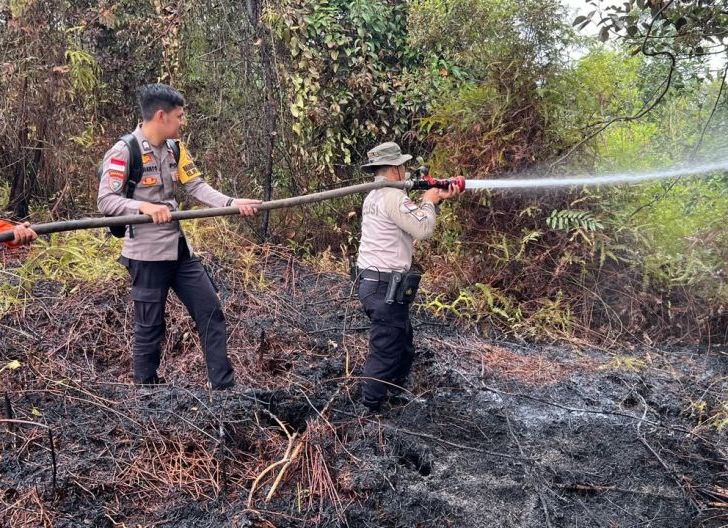 Photo of Gerak Cepat Tangani Karhutla di Sungai Sengkuang, Tim Gabungan Padamkan Api