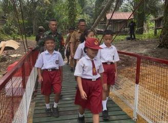 Jembatan Perintis Garuda jadi Penghubung Harapan dan Aktivitas Warga Dusun Jering Desa Bagak