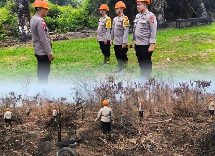 Photo of Brimob Kalbar Sisir Lahan Bekas Terbakar, Cegah Karhutla Kembali Muncul