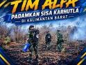 Lanud Supadio Dukung Operasi Tim Alfa Padamkan Sisa Karhutla di Kalbar