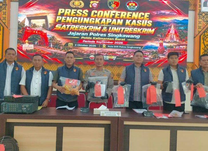 Photo of Polres Singkawang Ungkap 11 Perkara Pidana Selama September 2026