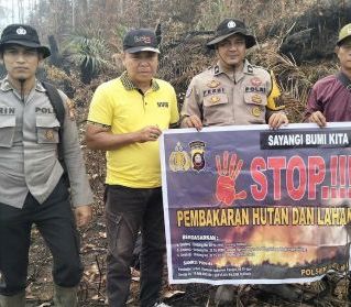 Dari Pampang Dua hingga Kuala Rosan, Polsek Meliau Gaungkan Pesan Stop Bakar Lahan