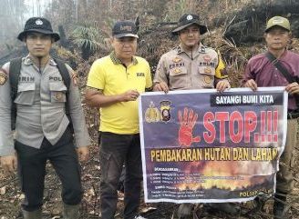 Dari Pampang Dua hingga Kuala Rosan, Polsek Meliau Gaungkan Pesan Stop Bakar Lahan