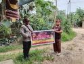 Bukan Sekadar Imbauan, Polsek Mukok Pasang Banner Stop Karhutla dan Edukasi Masyarakat