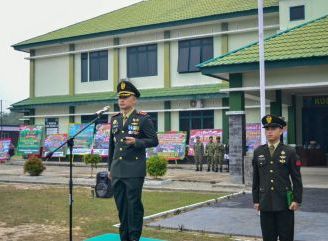 HUT ke-81 TNI, Dandim 1210/Landak Pimpin Upacara dan Teguhkan Semangat Pengabdian kepada Rakyat