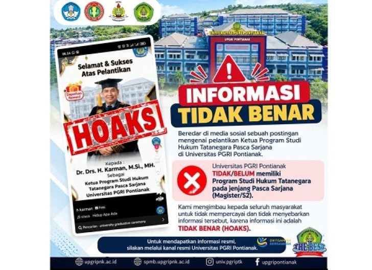 Photo of UPGRI Pontianak Tegaskan Tak Punya Prodi Hukum Tata Negara Pascasarjana