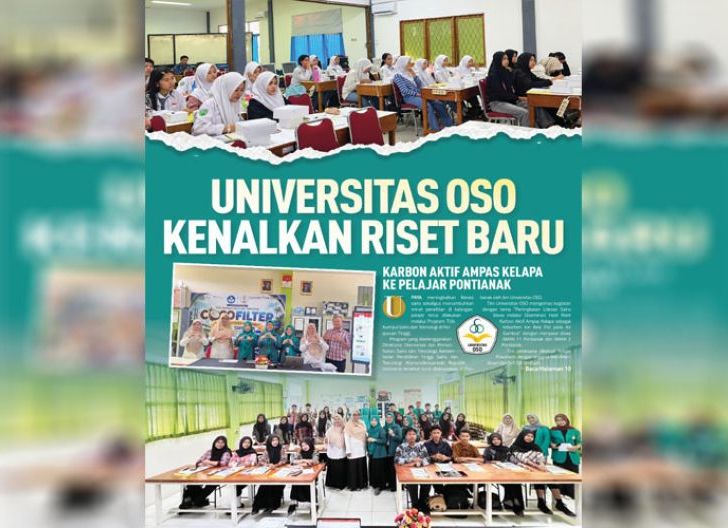 Photo of Universitas OSO Kenalkan Riset Baru, Karbon Aktif Ampas Kelapa ke Pelajar Pontianak