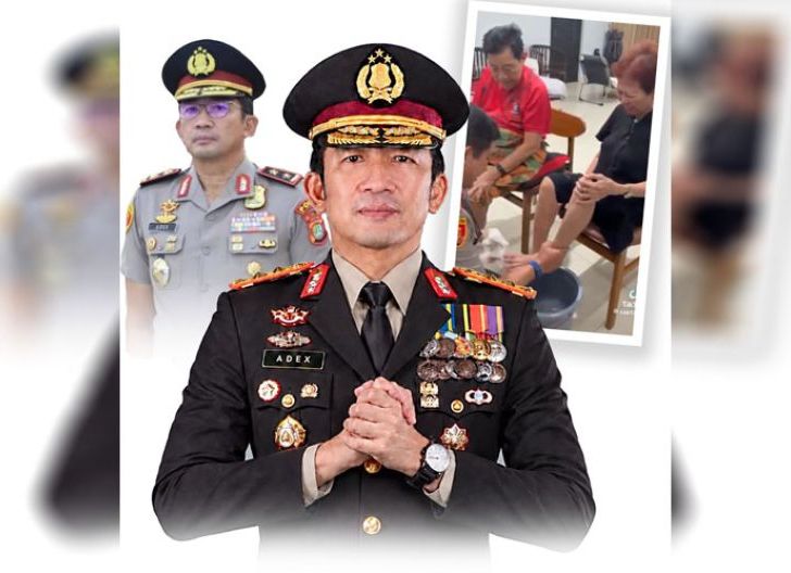 Photo of Keturunan Tionghoa Jabat Wakapolda Metro Jaya, Irjen Adex Yudiswan Basuh Kaki Ibunda Usai Dilantik
