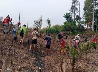 Bersama Petani, Polsek Tayan Hilir Optimalkan 2,5 Hektare Lahan untuk Jagung