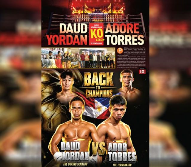 Daud Yordan Bidik Kemenangan KO atas Adore Torres di Pontianak