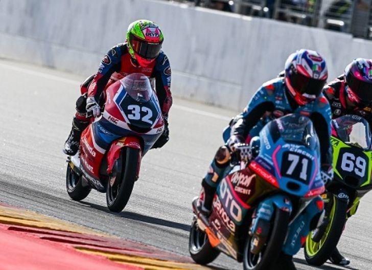 Photo of Ramadhipa Jaga Peluang Tembus Tiga Besar Moto3 Junior usai Finish Podium dan Melesat di Aragon Bersama CBR Series