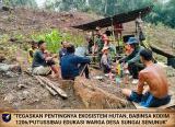 Photo of Tegaskan Pentingnya Ekosistem Hutan, Babinsa Kodim 1206/Putussibau Edukasi Warga Desa Sungai Senunuk