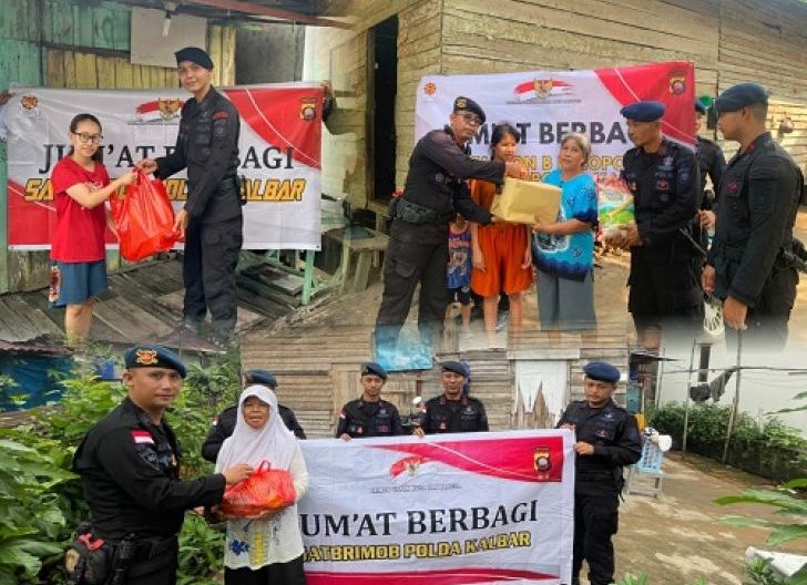 Photo of Jum’at Berbagi, Cara Brimob Kalbar Hadirkan Kepedulian dan Dekat dengan Masyarakat