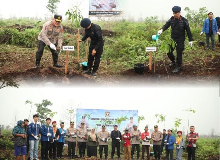 Photo of Sambut HUT ke-81 Korps Brimob Polri, Brimob Kalbar dan Masyarakat Hijaukan Lingkungan Lewat Green Policing